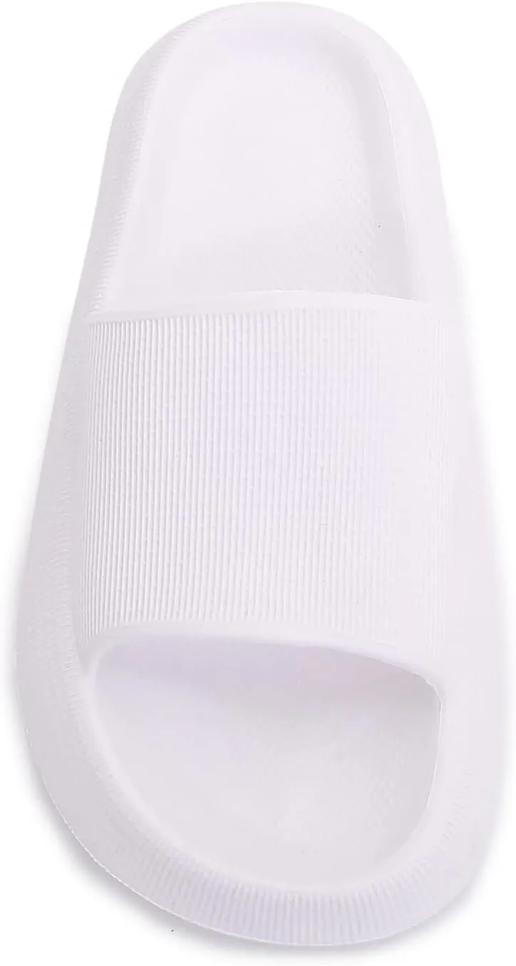 mm Thick Cushioned Platform Comfy Slippers for Women and Men Summer Beach Indoor Outdoor Rubber Open Toe Slides