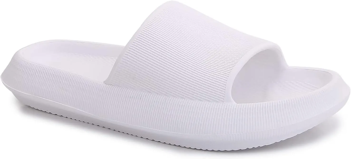 mm Thick Cushioned Platform Comfy Slippers for Women and Men Summer Beach Indoor Outdoor Rubber Open Toe Slides