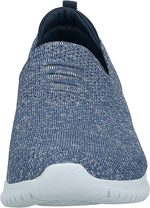 Modern design Low Round Harmonious Navy On Pull Knit Stable Toe Sneakers Skechers Ultra Mesh Flex Top