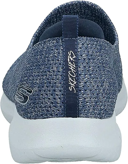 Modern design Low Round Harmonious Navy On Pull Knit Stable Toe Sneakers Skechers Ultra Mesh Flex Top