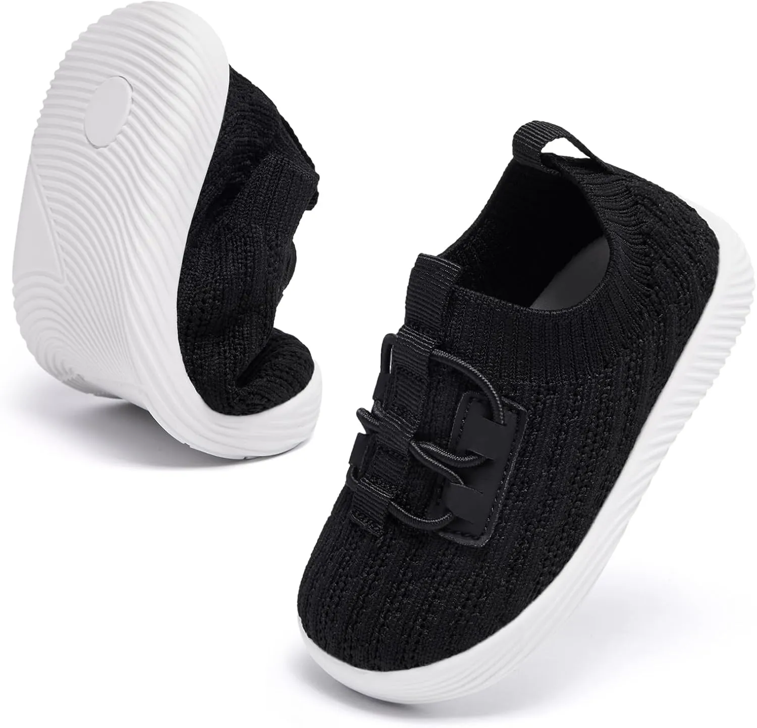 MORENDL Toddler Slip On Sneakers Baby Walking Shoes Non-Slip Breathable Boys & Girls Tennis Shoes Infant Running Shoes