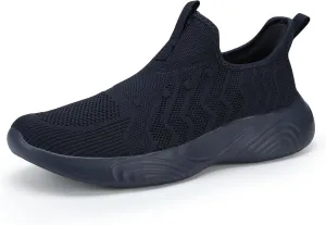 MRIP Mens Slip On Walking Shoes Lightweight Non Slip Gym Workout Running Shoes Mesh Breathable Cushion Fashion Tennis Athletic Casual Sneakers
