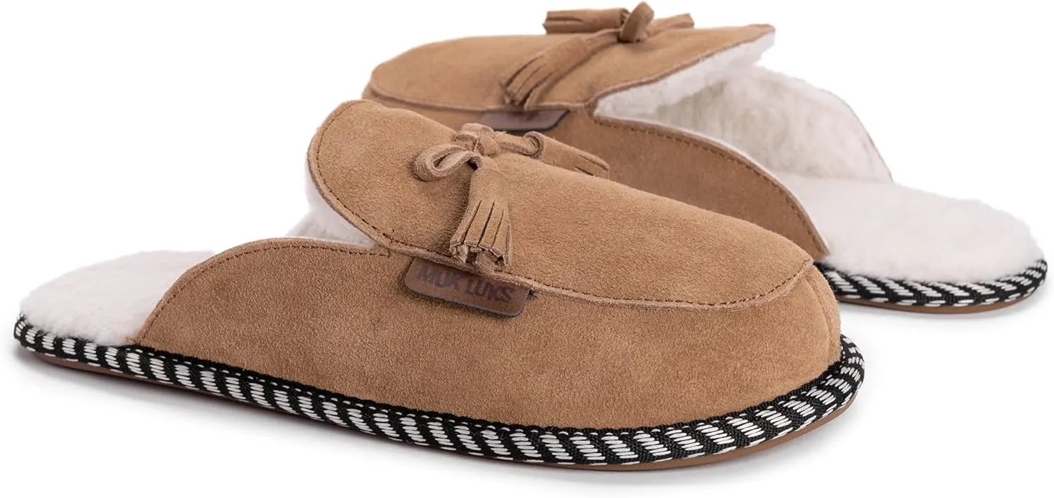 MUK LUKS Women's Leather Goods Cosette Mule Slipper