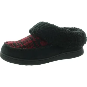 Muk Luks Womens  Memory Foam Faux Suede Bootie Slippers
