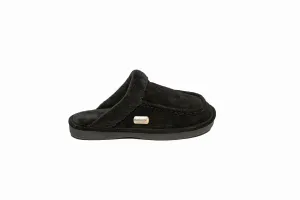 Natural Oliver Suede Men Slippers | Black