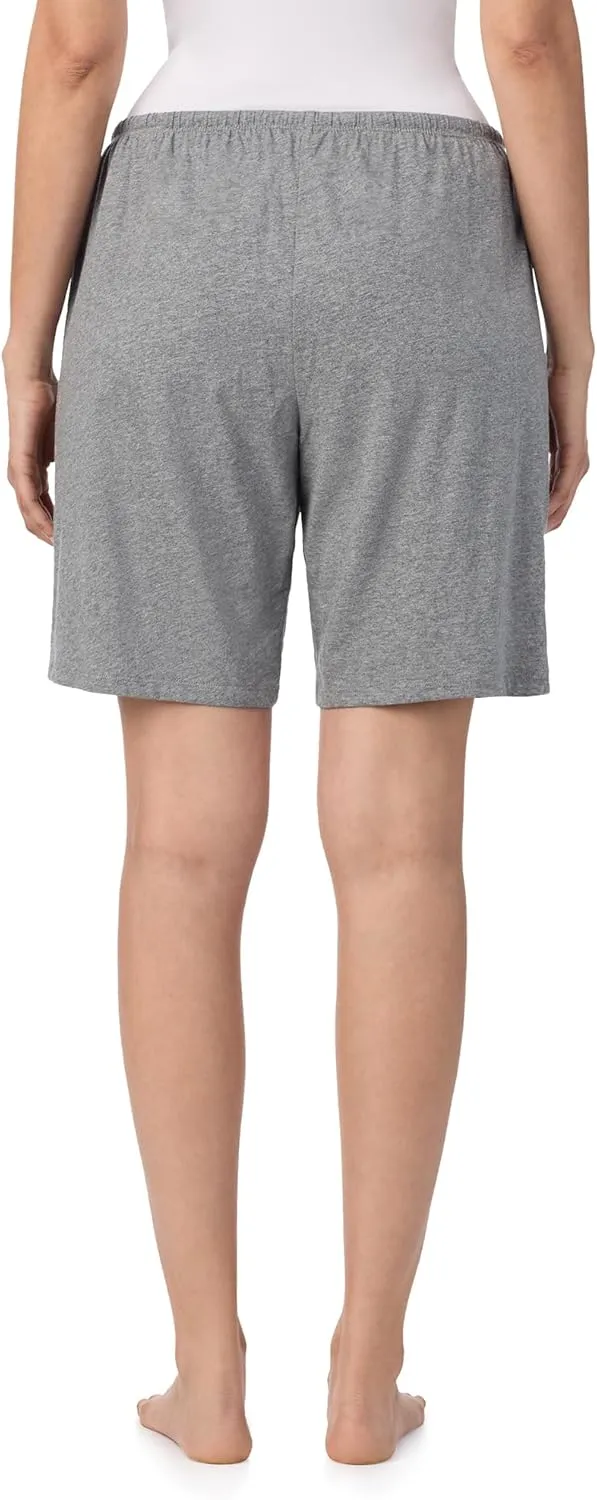 Nautica Womens Sleep Bermuda Shorts - Lightweight, Breathable Pajama Bottoms - Cotton Knit Jersey Sleepwear and Loungewear