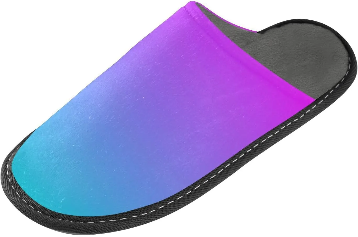 Navy Blue Teal Gradient House Slippers for Women Men Non-Slip Comfortable Slippers