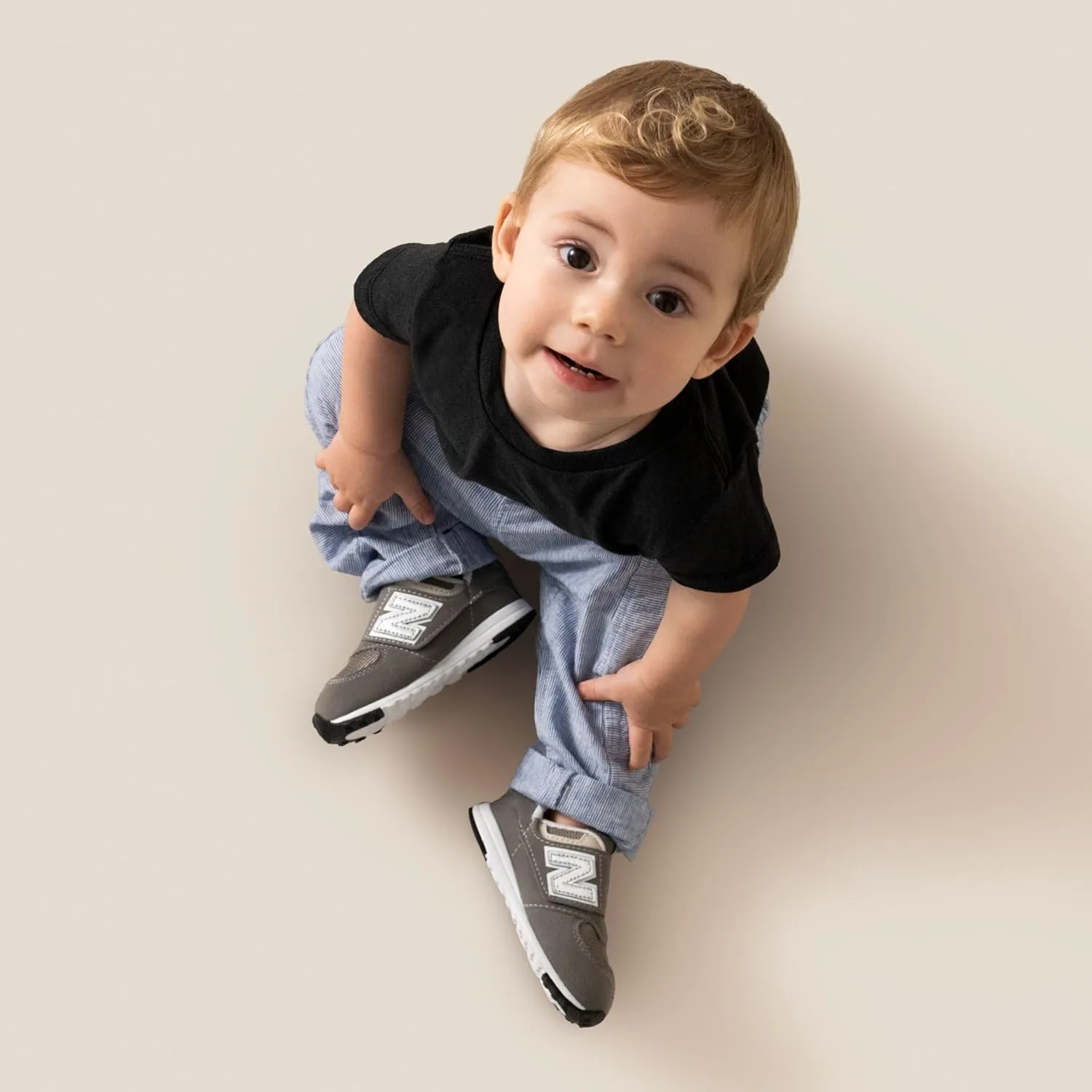 New Balance Boy's 574 New-b V1 Neo Sole Hook and Loop Sneaker