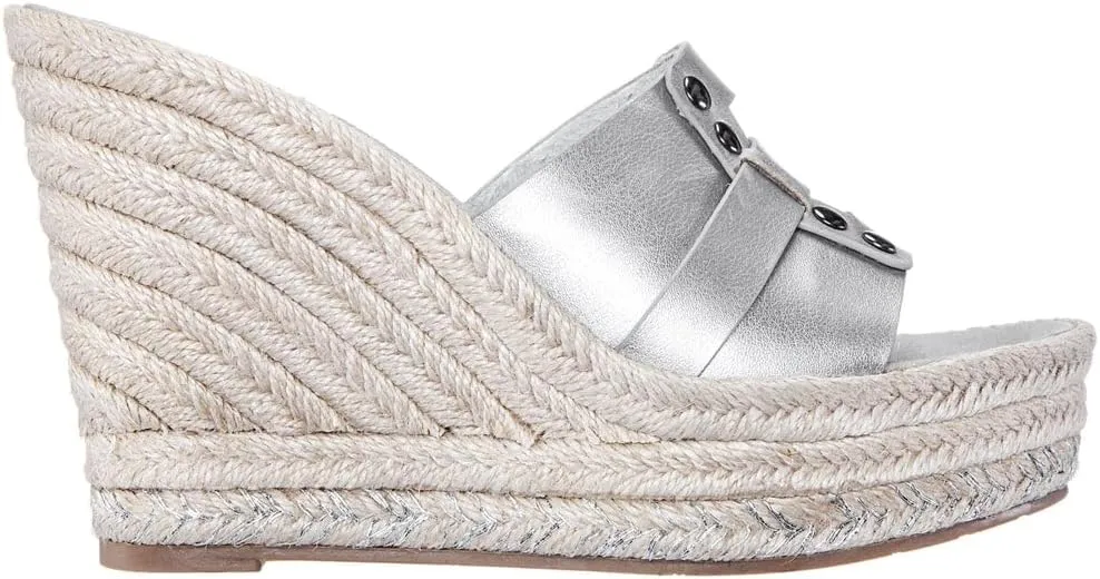 NINA Daybreaks Electra - Women's Simply Chic Vegan Vachetta Espadrille Wedge Sandals Shoes - Effortless Style and Comfort! - Slip On Womens Shoes