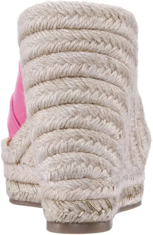 NINA Daybreaks Electra - Women's Simply Chic Vegan Vachetta Espadrille Wedge Sandals Shoes - Effortless Style and Comfort! - Slip On Womens Shoes