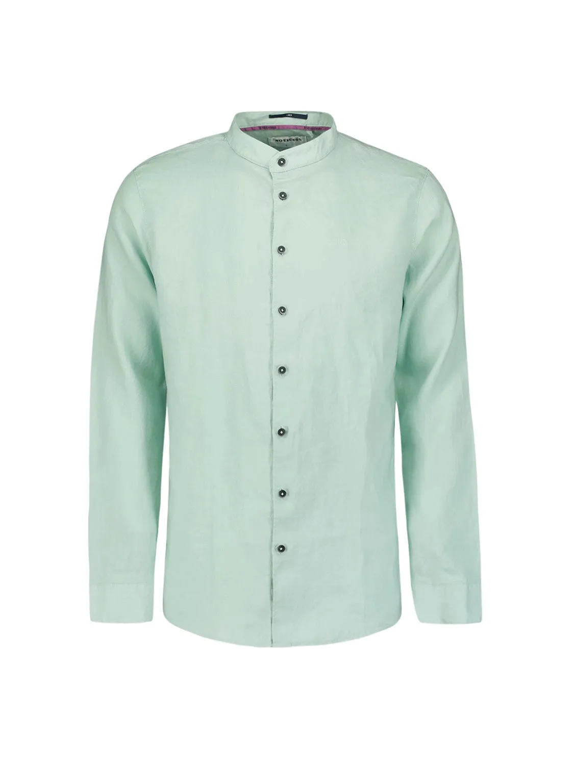 NO EXCESS PURE LINEN GRANDAD COLLAR L/S SHIRT 23470214SN