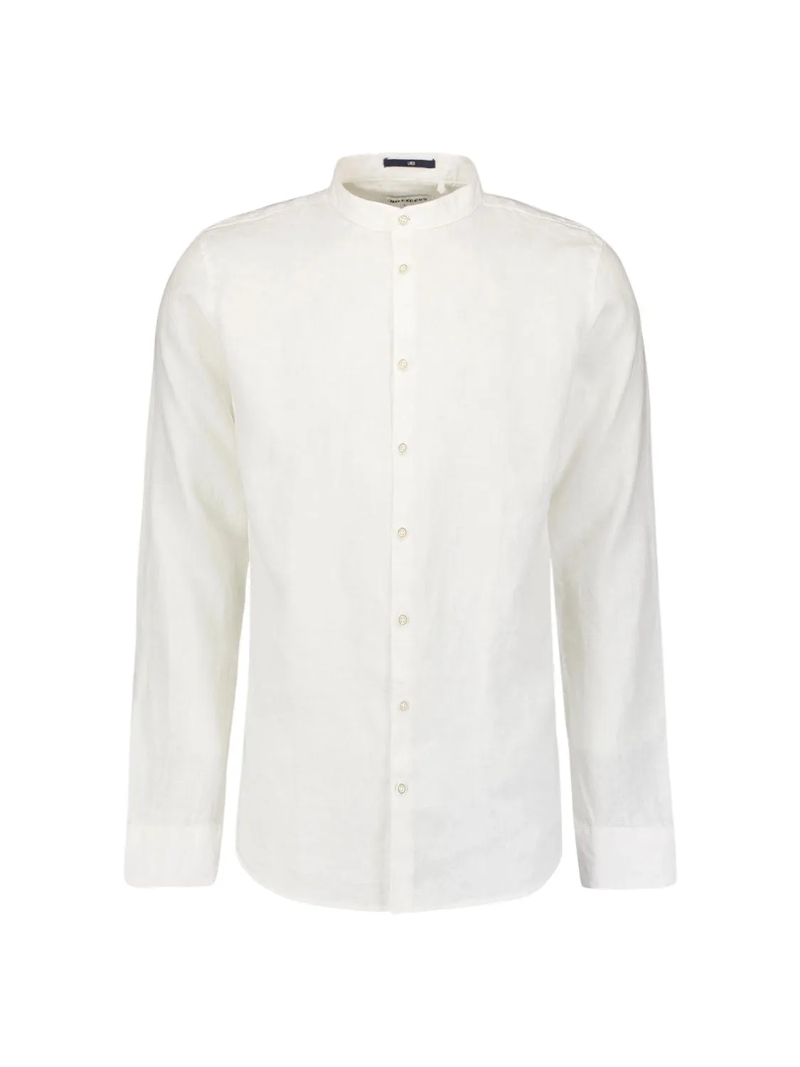 NO EXCESS PURE LINEN GRANDAD COLLAR L/S SHIRT 23470214SN