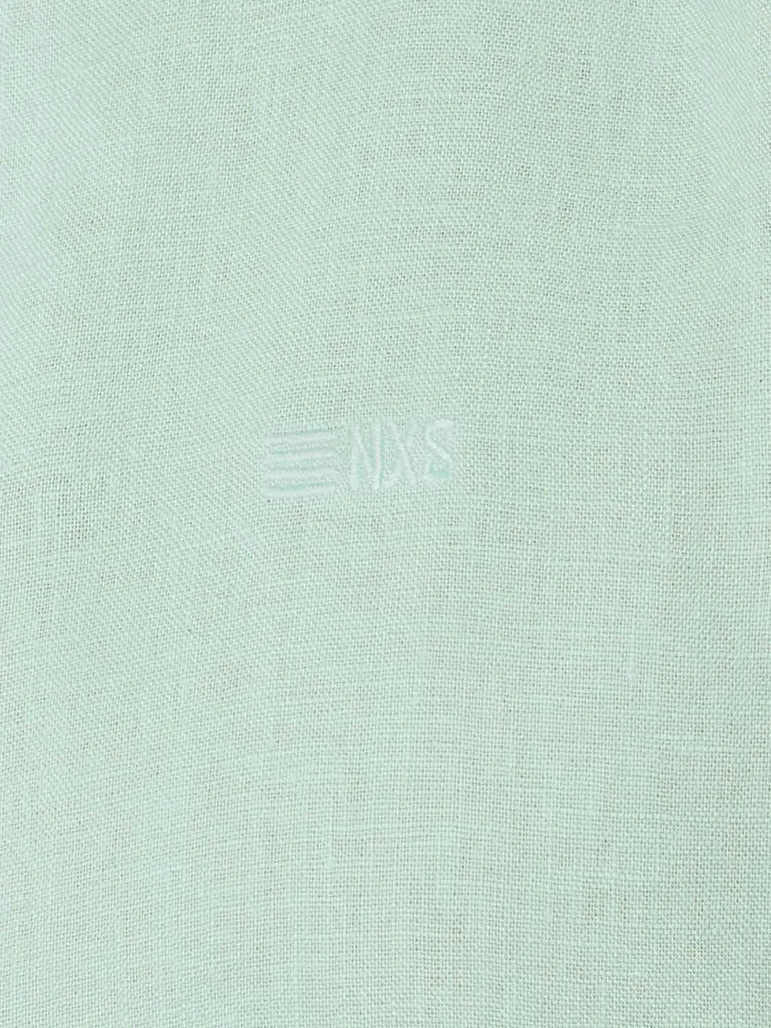 NO EXCESS PURE LINEN GRANDAD COLLAR L/S SHIRT 23470214SN