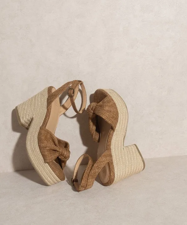 OASIS SOCIETY MACKENZIE - ESPADRILLE WEDGE SANDAL