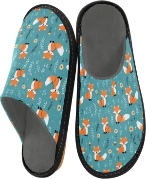 ODAWA Birthday Element Memory Foam House Shoes Slipper Woman, Cozy Washable Slip on House Shoes for Men