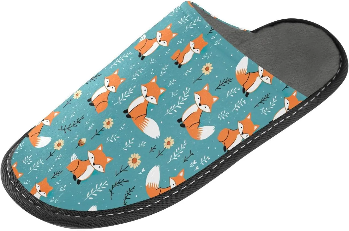 ODAWA Birthday Element Memory Foam House Shoes Slipper Woman, Cozy Washable Slip on House Shoes for Men
