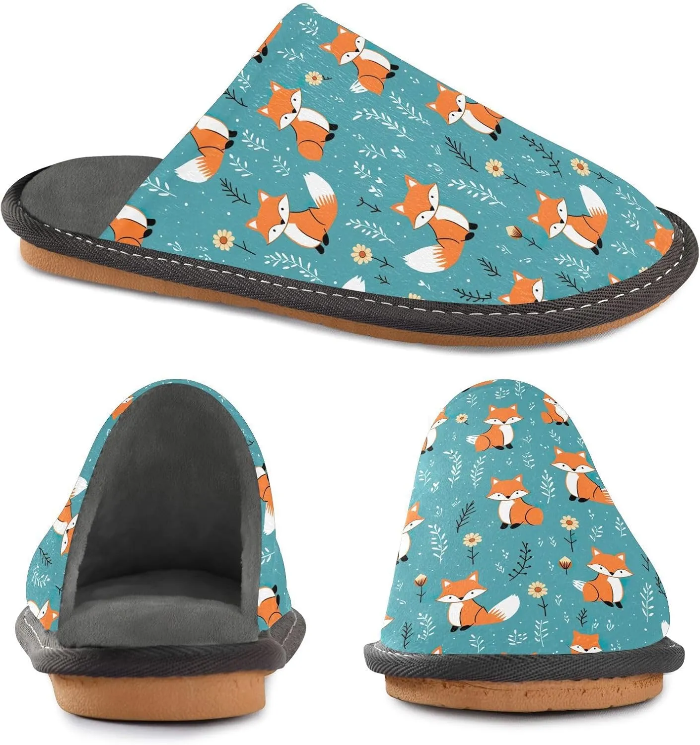 ODAWA Birthday Element Memory Foam House Shoes Slipper Woman, Cozy Washable Slip on House Shoes for Men