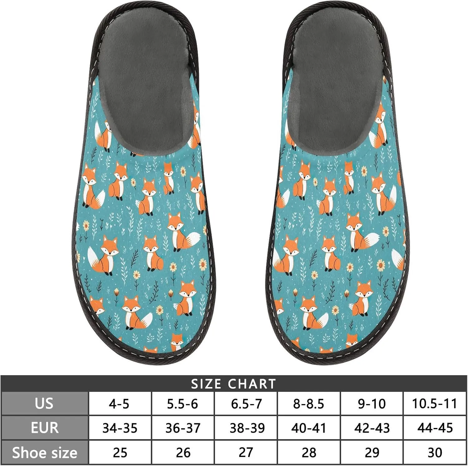 ODAWA Birthday Element Memory Foam House Shoes Slipper Woman, Cozy Washable Slip on House Shoes for Men