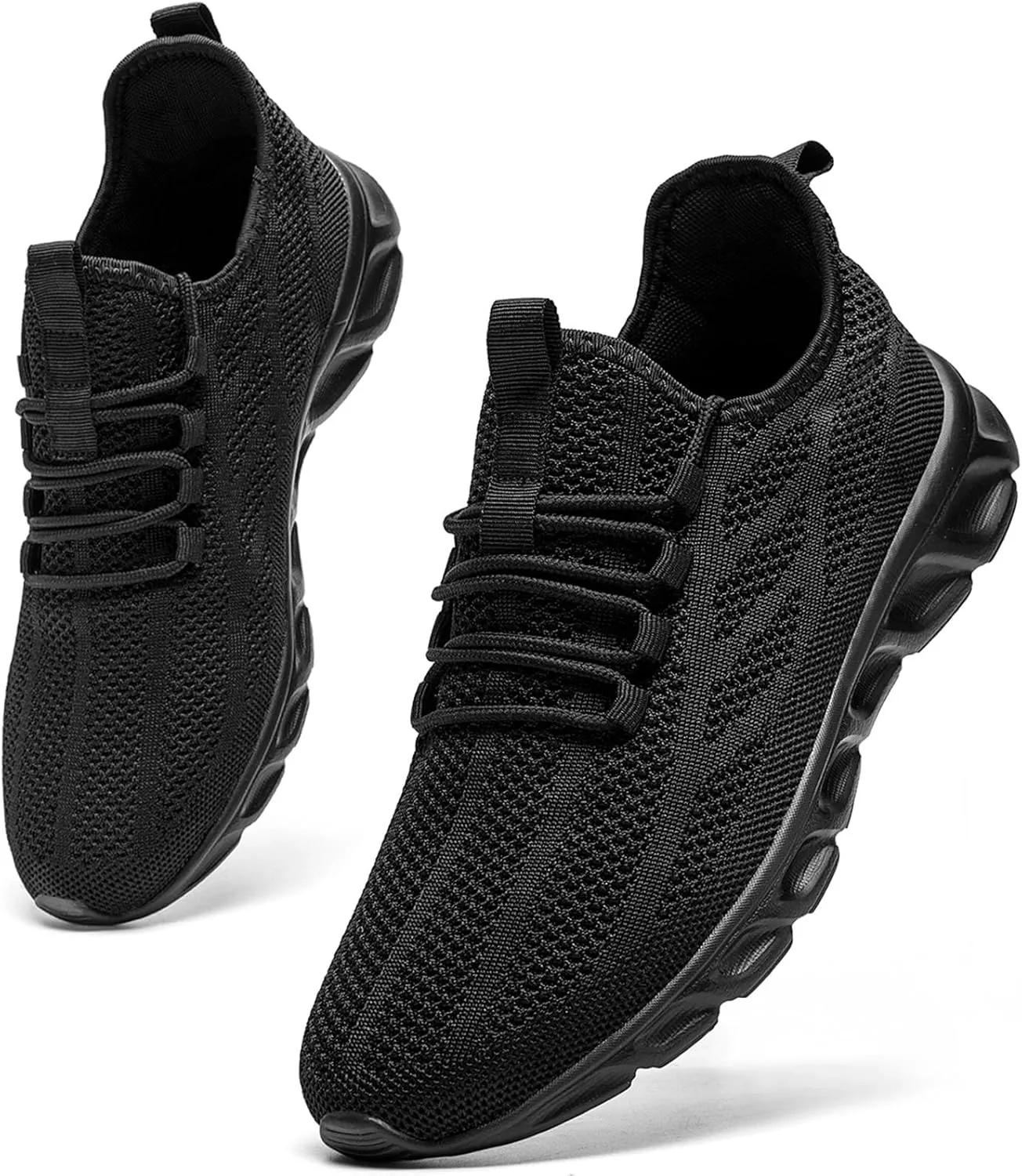 Oltyutc Mens Gym Running Shoes Slip-On Tennis Shoes Non Slip Breathable Workout Sneakers for Walking Jogging