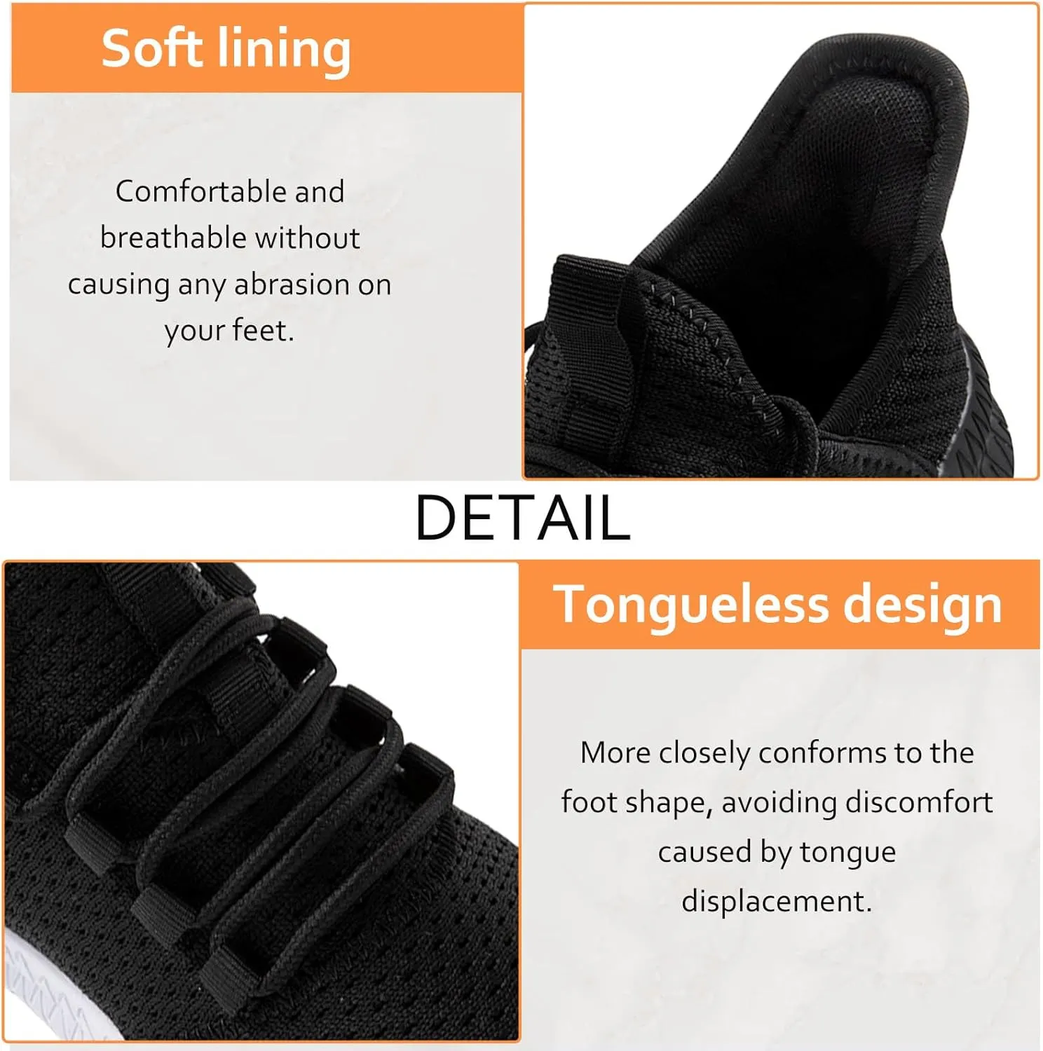 Oltyutc Mens Gym Running Shoes Slip-On Tennis Shoes Non Slip Breathable Workout Sneakers for Walking Jogging