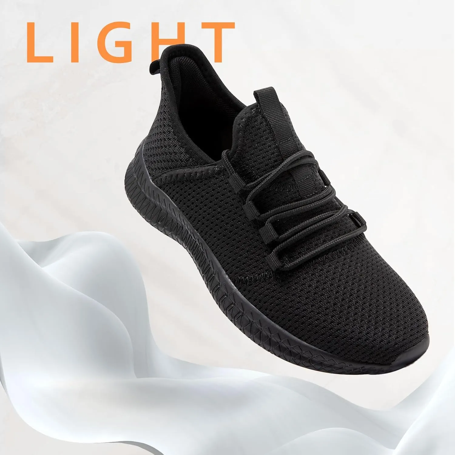 Oltyutc Mens Gym Running Shoes Slip-On Tennis Shoes Non Slip Breathable Workout Sneakers for Walking Jogging