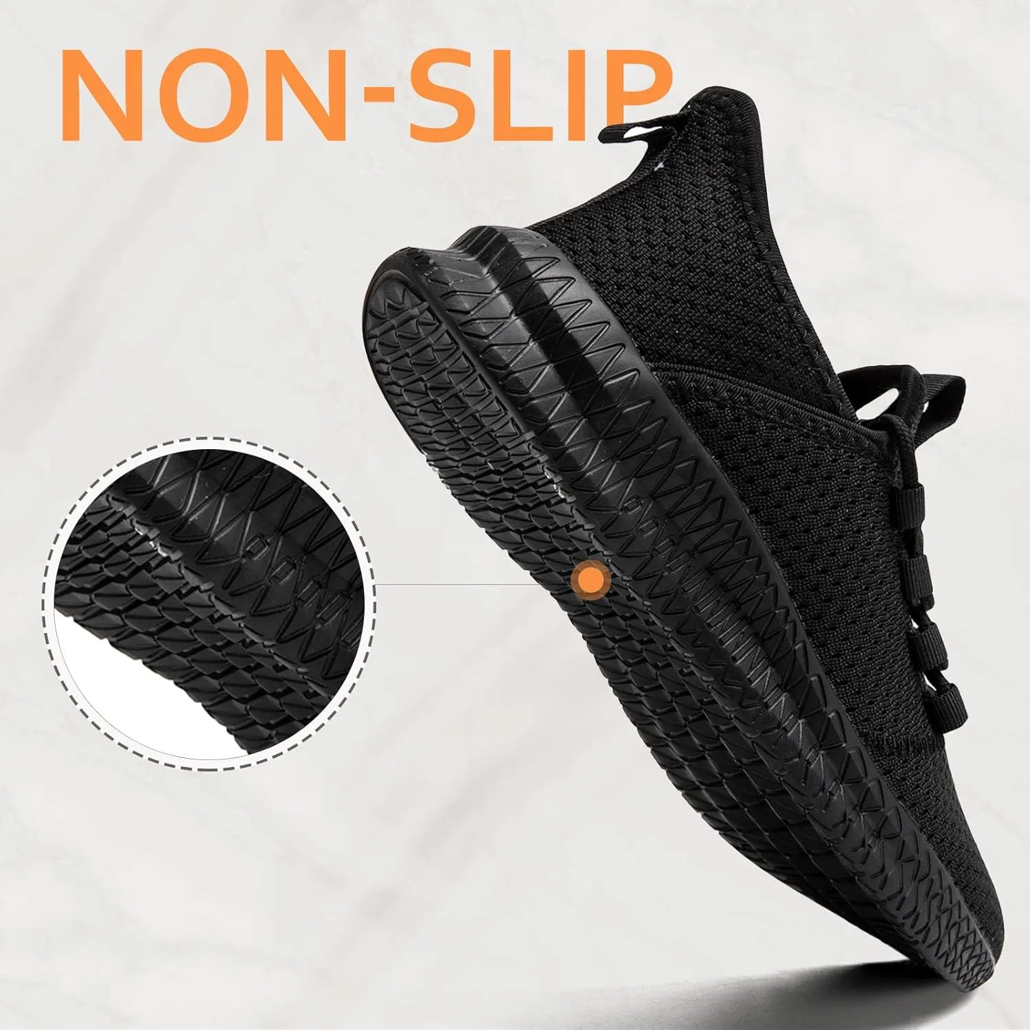 Oltyutc Mens Gym Running Shoes Slip-On Tennis Shoes Non Slip Breathable Workout Sneakers for Walking Jogging