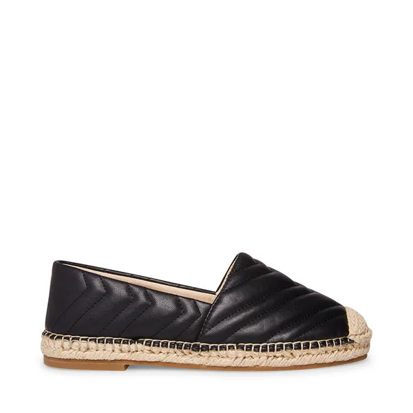 On Chevron Winnow Quilted Budget-conscious Slip Rounded Attractive pricing Toe Flat Madden Black Steve