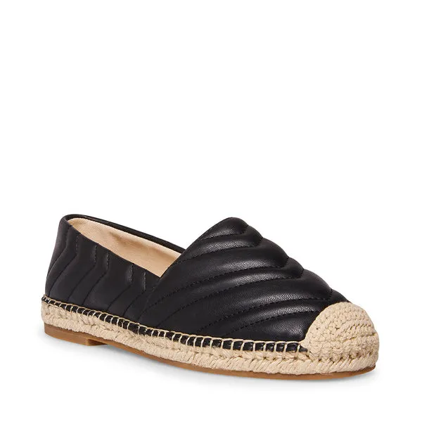 On Chevron Winnow Quilted Budget-conscious Slip Rounded Attractive pricing Toe Flat Madden Black Steve