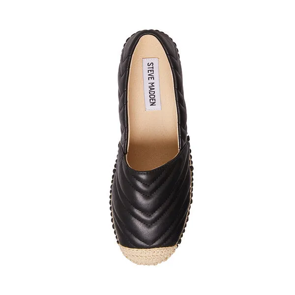 On Chevron Winnow Quilted Budget-conscious Slip Rounded Attractive pricing Toe Flat Madden Black Steve