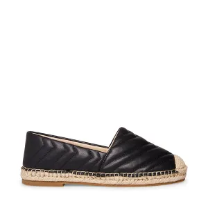 On Chevron Winnow Quilted Budget-conscious Slip Rounded Attractive pricing Toe Flat Madden Black Steve