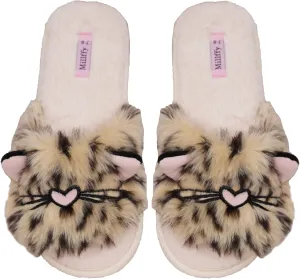 Open Toe Slippers for Women|Womens Cute Bunny cat Plush Fuzzy Dog Slippers|flip Flops Indoor House Thong Slide