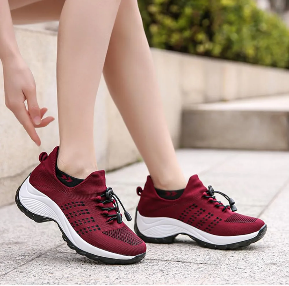 Orthopedic Sneakers for Women Breathable Slip on Trainers Women's Comfortable Casual Athletic Walking Shoes