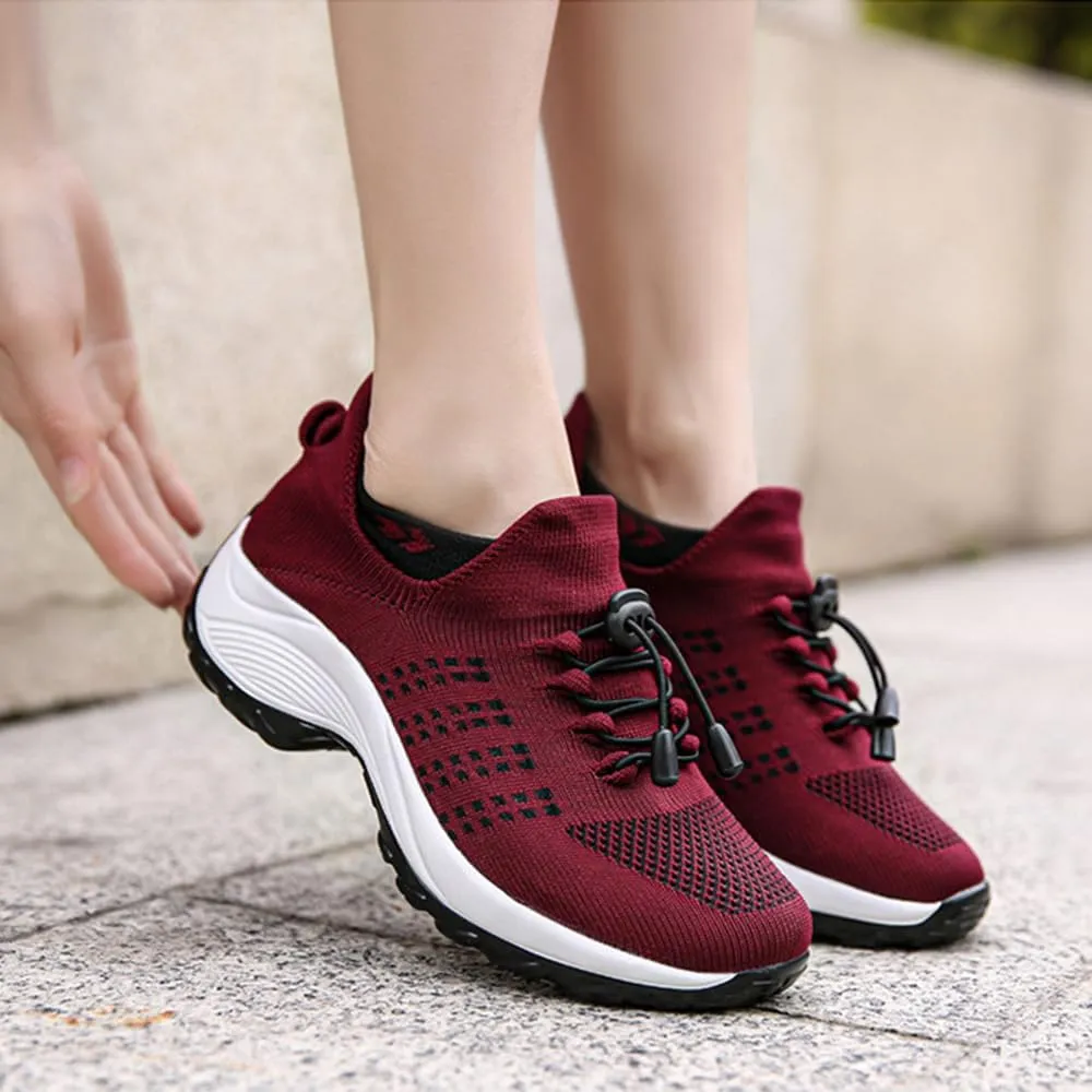 Orthopedic Sneakers for Women Breathable Slip on Trainers Women's Comfortable Casual Athletic Walking Shoes
