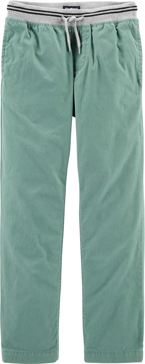 OSHKOSH B'GOSH Boys' Pull-on Twill Joggers