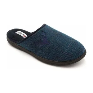 Padders Stag Men's Mules - Navy Pattern