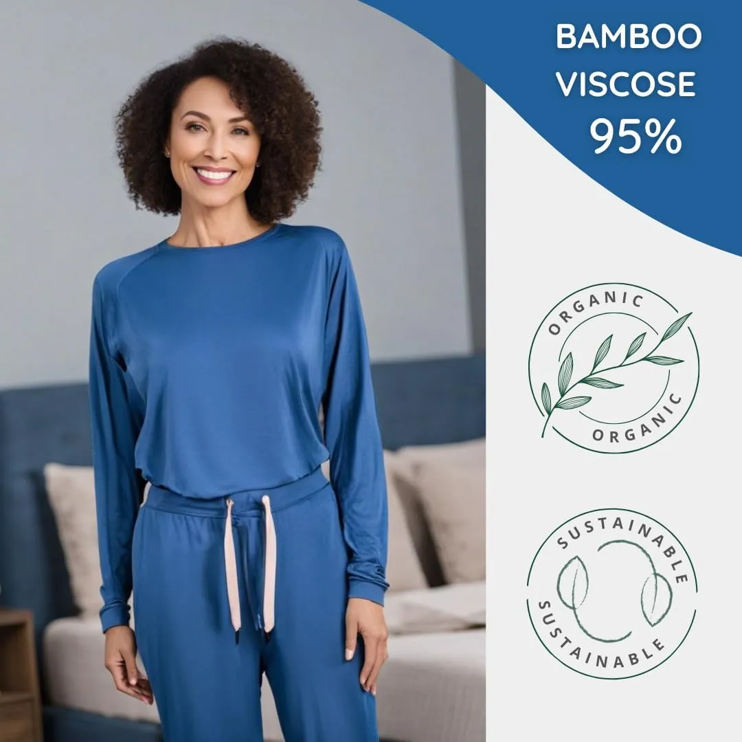 Pajamas for Women - Comfy Lounge Sets & Viscose Derived from Bamboo Pajamas - Super Soft Pajamas, Long Sleeve