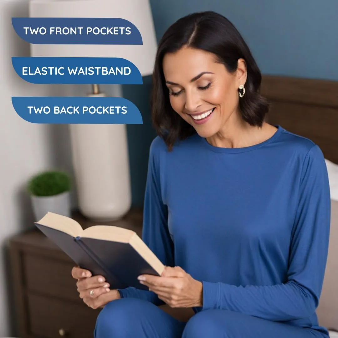Pajamas for Women - Comfy Lounge Sets & Viscose Derived from Bamboo Pajamas - Super Soft Pajamas, Long Sleeve