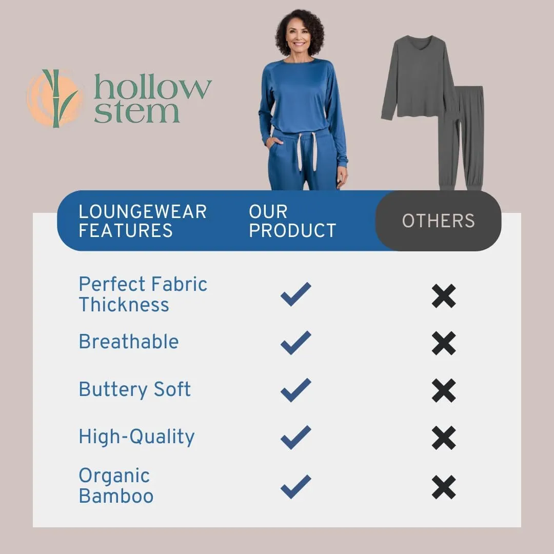 Pajamas for Women - Comfy Lounge Sets & Viscose Derived from Bamboo Pajamas - Super Soft Pajamas, Long Sleeve