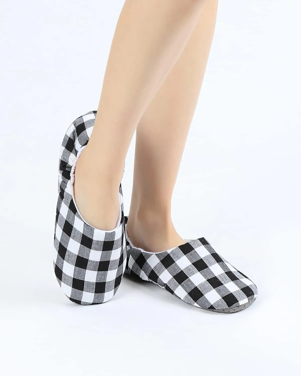 Panda Bros Women's Ballerina House Slippers,Anti-Skid Comfy Warm Ballet Style Slippers