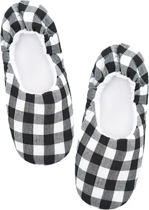 Panda Bros Women's Ballerina House Slippers,Anti-Skid Comfy Warm Ballet Style Slippers