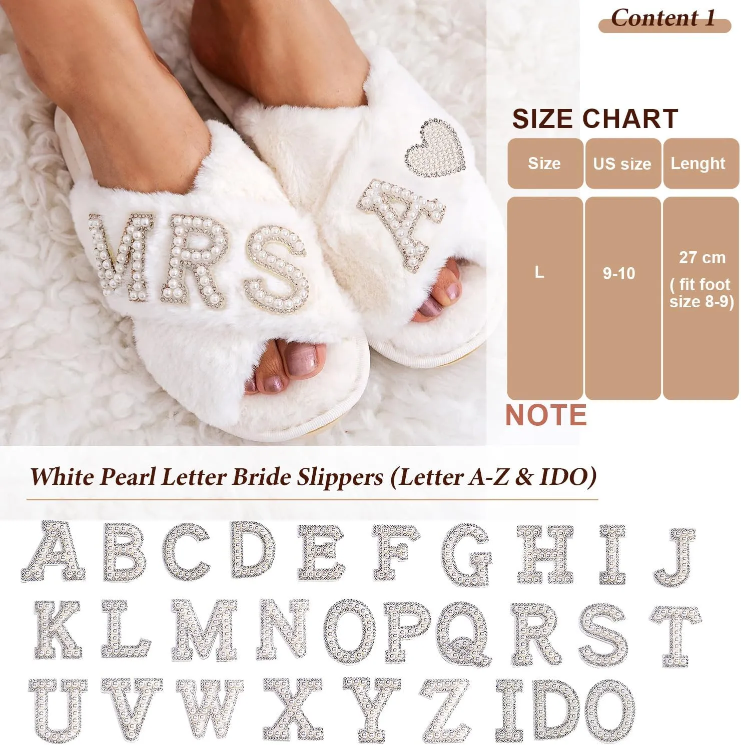 Personalized Initial Bridal Shower Gifts Box Set, Bride Slippers MRS Cosmetic Bag Bride Hair Clip Wedding Gifts for Bride, Bride to be Gifts bachelorette gifts