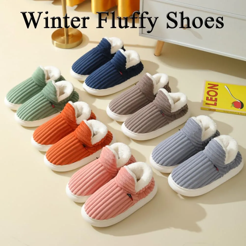 Pluffi The Cozy & Stylish Slipper, Pluffi Slippers Booties, Pluffi Comfy Fluffy Cloud Thick-Soled Shoes for Indoor Outdoor