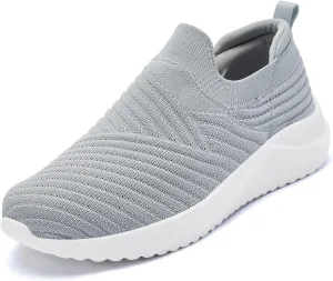 PPQ Womens Slip On Walking Shoes-Lightweight Comfort Breathable Travel Slip in Sneakers