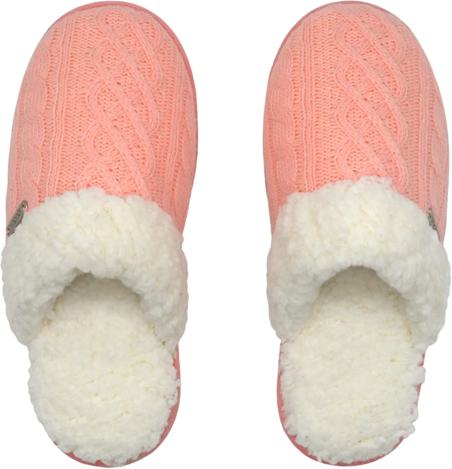 Pudus Women's Cozy House Slippers with Memory Foam & Extra-Plush Fleece Lining