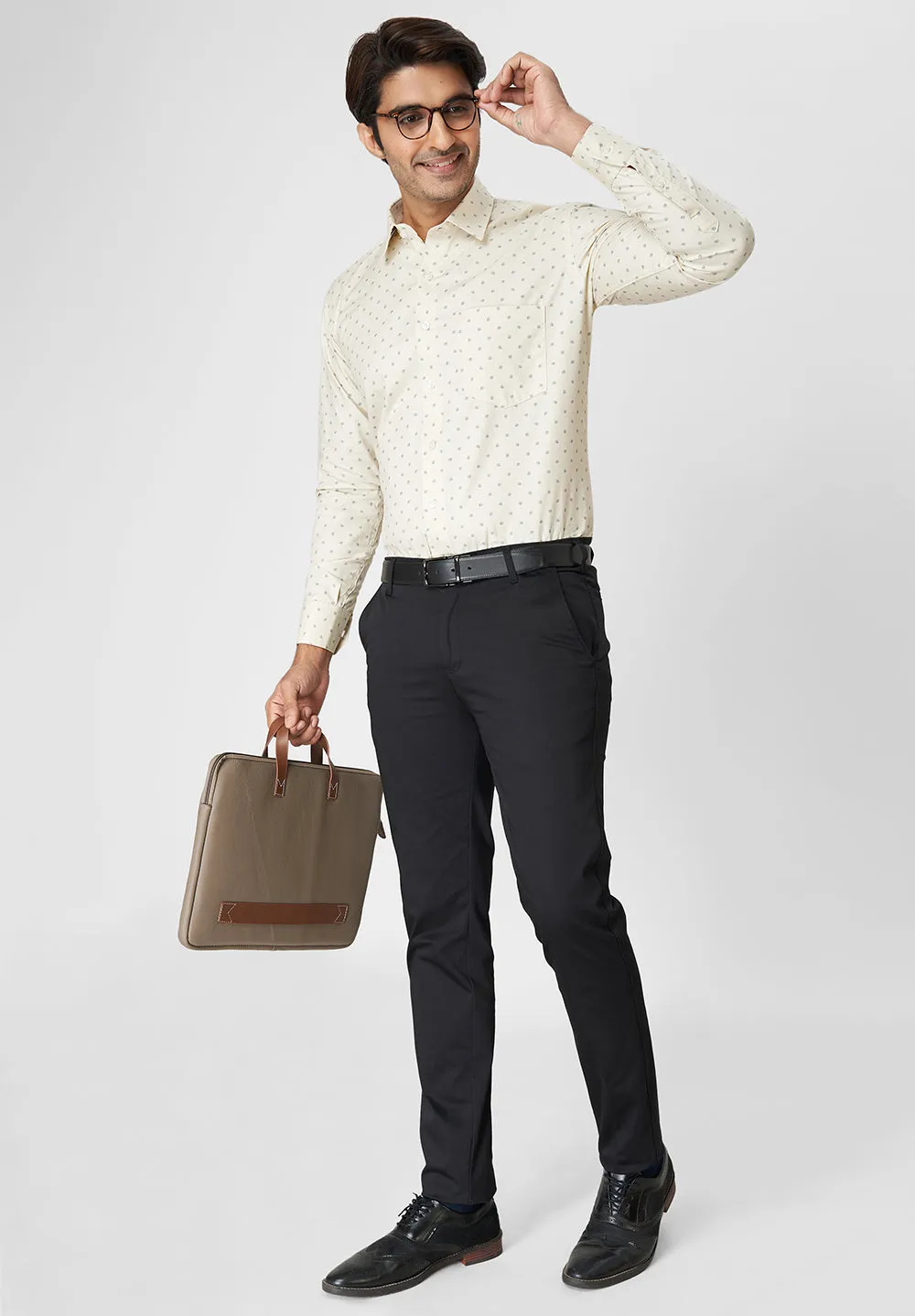 Pure Cotton Formal-Regular Fit Shirt - 40855