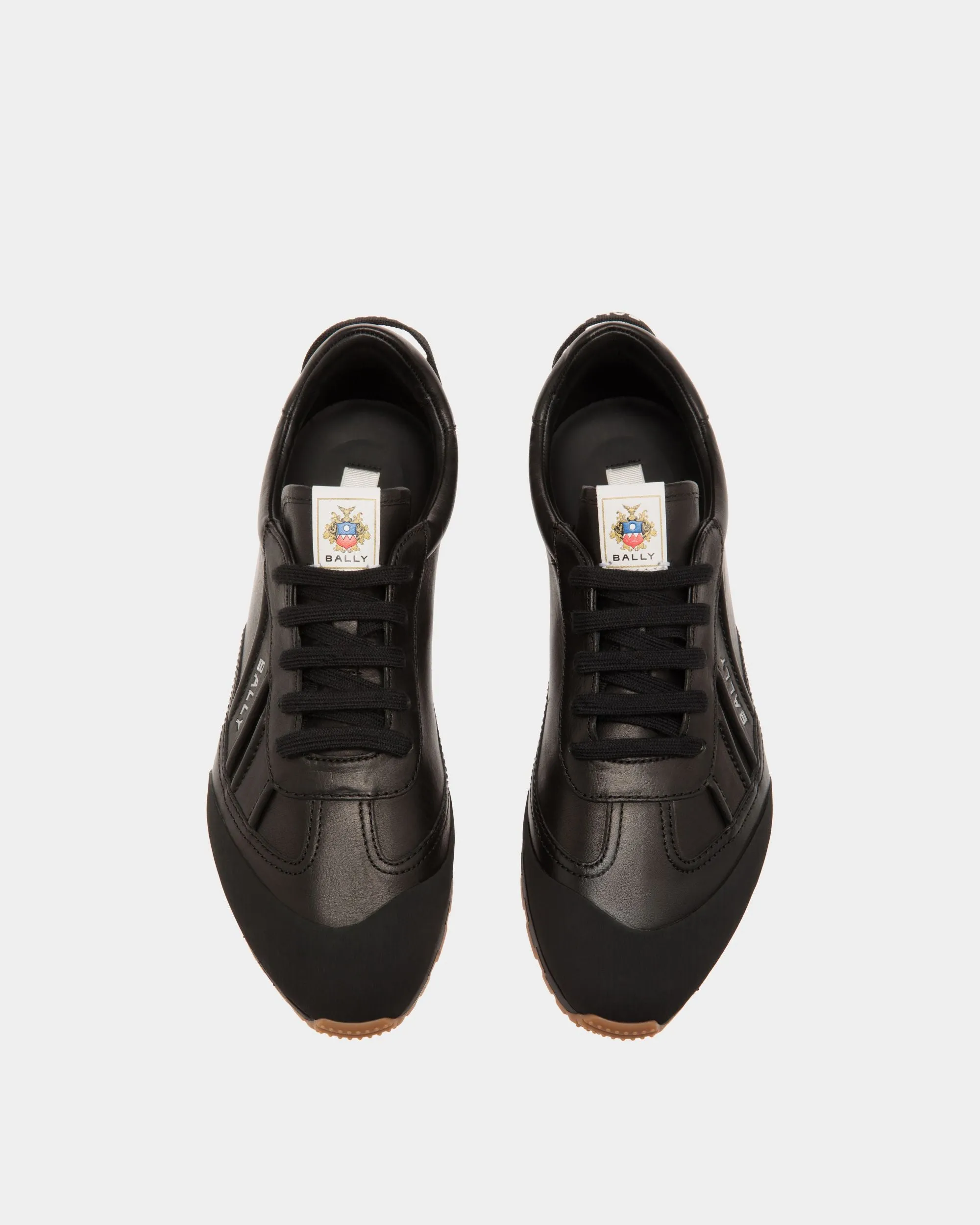 Quarry Sneaker in Black Leather