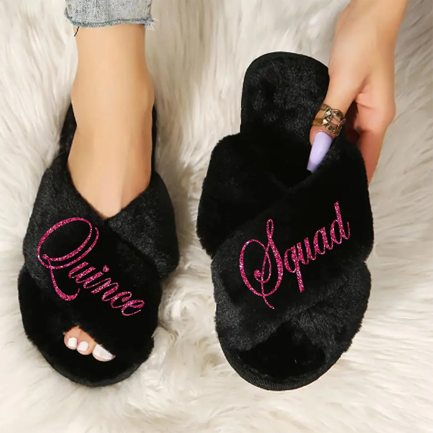 Quinceanera Robes and Slippers Set for Mis XV Anos and the Entire Quince Squad, Robes for Mama de la Quince, Abuela, Hermana and More, A Great Bundled Quinceanera Gift, Wine/Burgundy S/M