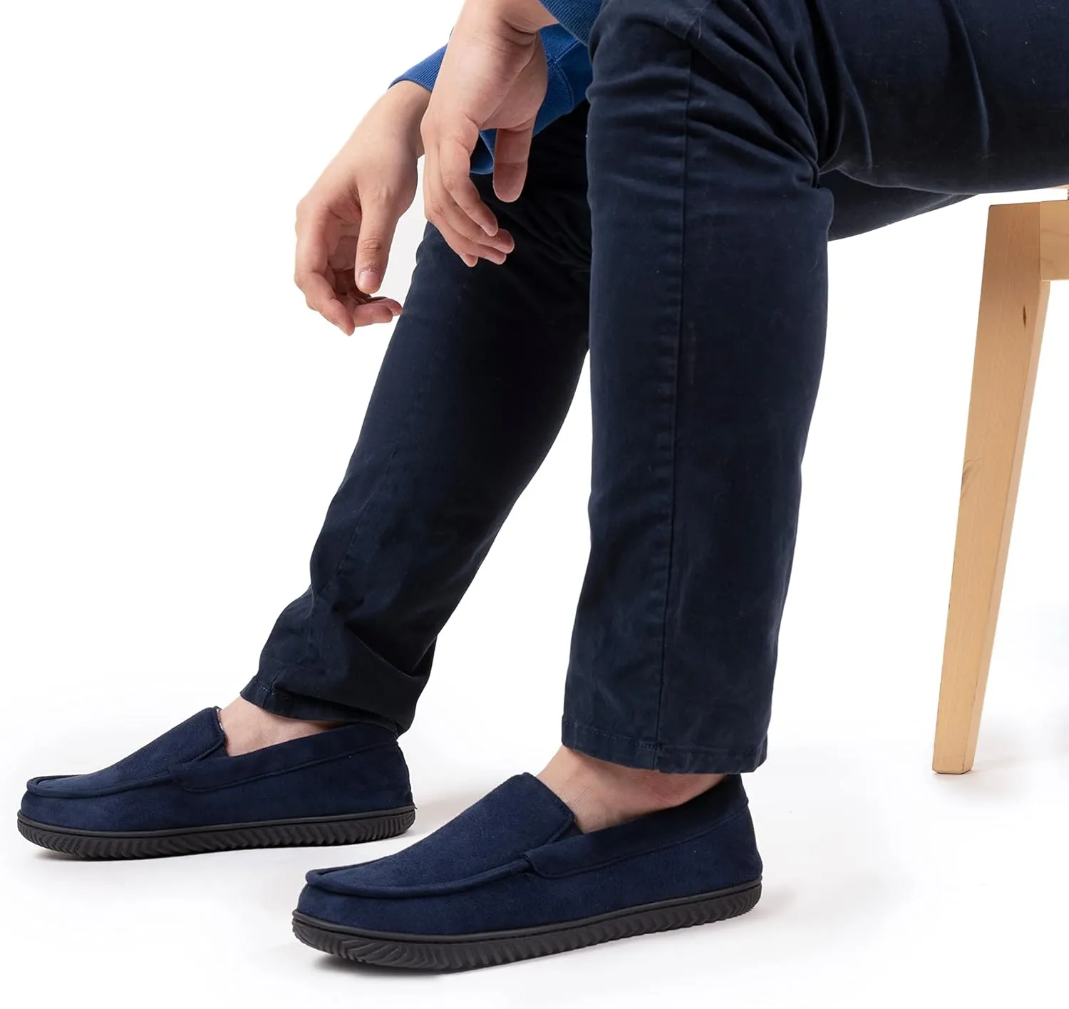 RockDove Men's Alexander Flannel Lined Loafer Slipper