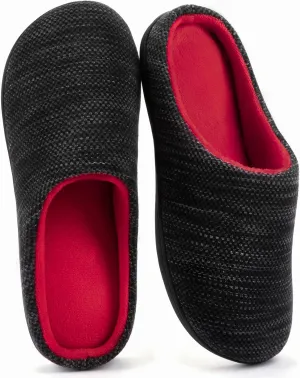 RockDove Men's Birdseye Knit Memory Foam Lounge Slipper with Indoor Oudoor Sole