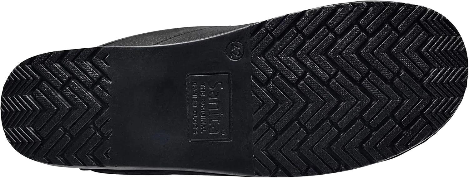 Sanita Karl Textured Oiled Leather Professional Clogs for Men - Arch Support, Durable, Open-Back, APMA Approved Slip-On Shoes